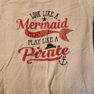 Next Level Apparel White Tee with Red Graphic